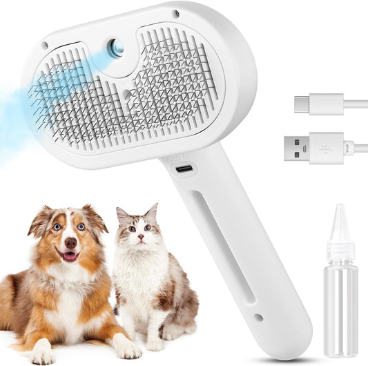 🐾 BundaLux™ – Gőzös Szőrápoló Kefe